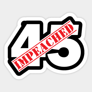 45 Impeached Sticker